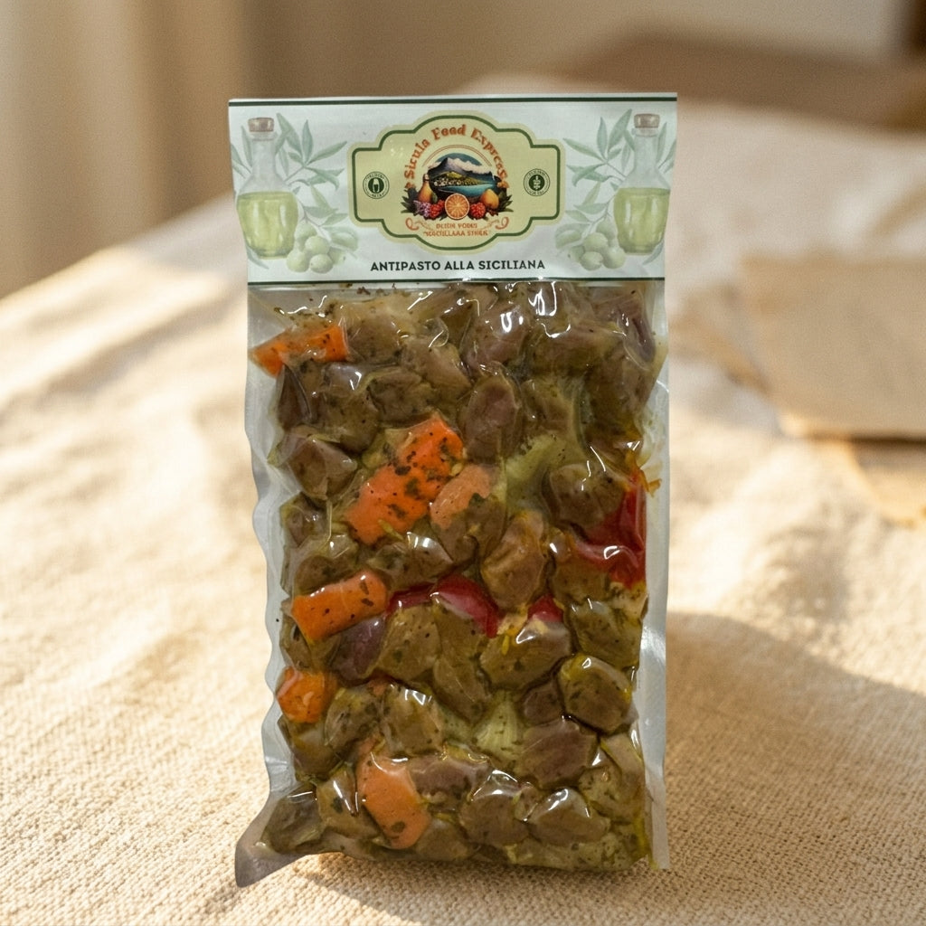 Smashed Green Olives Sicilian Appetizer