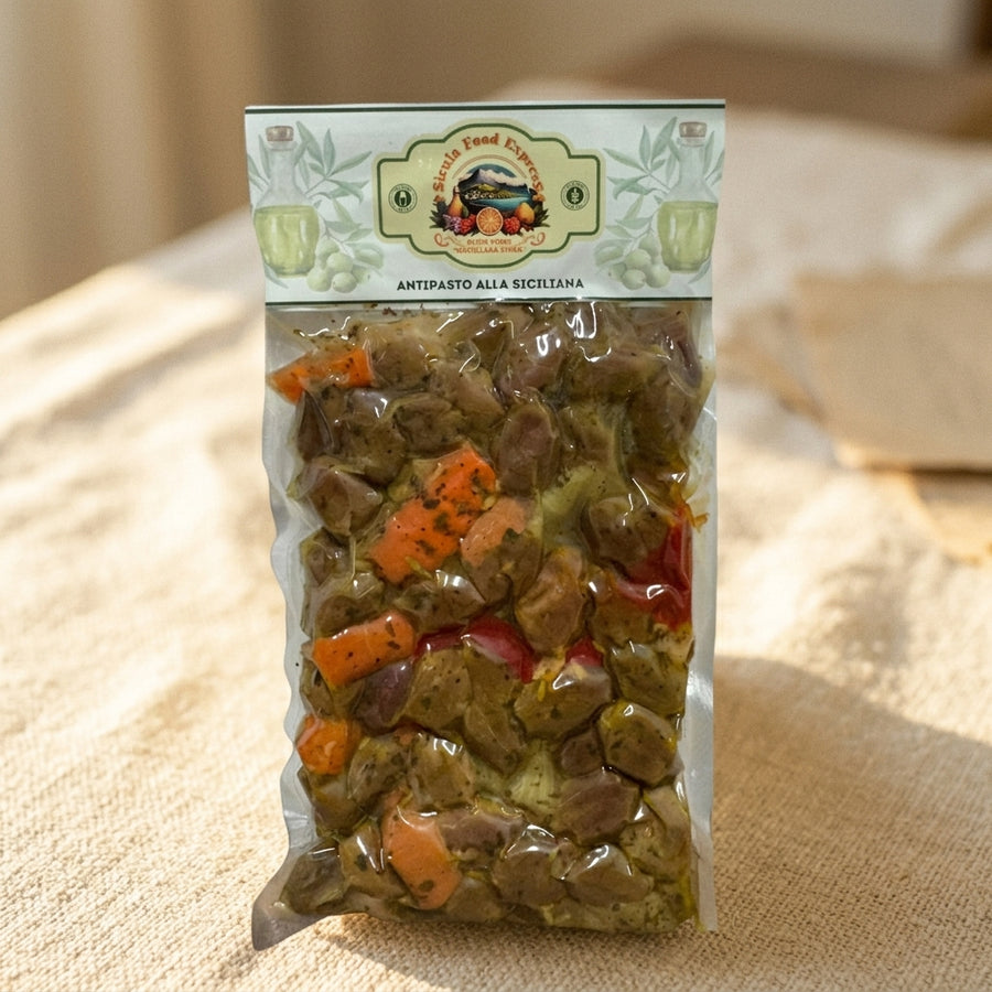 Smashed Green Olives Sicilian Appetizer